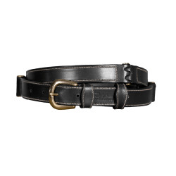 Leren Platte Riem Dy'on Zwart