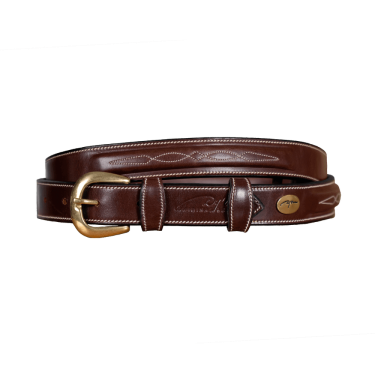 Riem Met Decoratieve Stiksel Dy'on Bruin