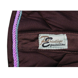 Tapis Palm Beach Obstacle Privilege Equitation Chocolat / argent / rose Marron Tapis Palm Beach Obstacle Privilege Equitation Chocolat / argent / rose Marron