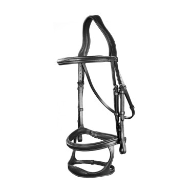 Bridon Double Muserolle US Collection by Dy'on Noir Bridon Double Muserolle US Collection by Dy'on Noir
