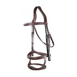 Bridon Double Muserolle US Collection by Dy'on Marron Bridon Double Muserolle US Collection by Dy'on Marron