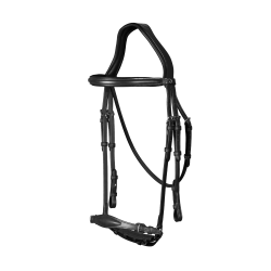 Bridon Muserolle Allemande Ajustable New English Collection by Dy'on Noir