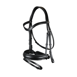 Bridon Combiné Met Brede Neusriem Working By Dy'on Zwart