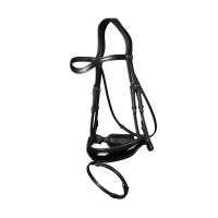 Hoofdstel Combiné Brede Glanzende New English Collection by Dy'on Bruin