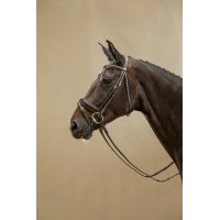 Hoofdstel Combiné Breed Gelakt Working By Dy'on Bruin Hoofdstel Combiné Breed Gelakt Working By Dy'on Bruin
