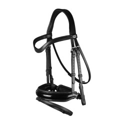 Hoofdstel Combiné Breed Gelakt Working By Dy'on Zwart