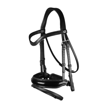 Hoofdstel Combiné Breed Gelakt Working By Dy'on Zwart