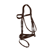 Bridon Muserolle Combinée Moyenne New English Collection by Dy'on Brun Marron