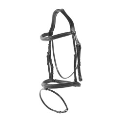 Gevlochten gecombineerde neusriem hoofdstel New English Collection by Dy'on Zwart