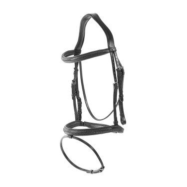 Gevlochten gecombineerde neusriem hoofdstel New English Collection by Dy'on Zwart