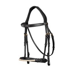 Bridon Neusriem Touw D Collectie van Dy'on Zwart