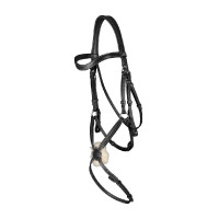 Bridon Muserolle Gekruist Working By Dy'on Zwart Bridon Muserolle Gekruist Working By Dy'on Zwart