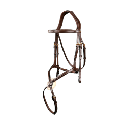 Bridon Muserolle Croisée D Collection by Dy'on Brun Marron