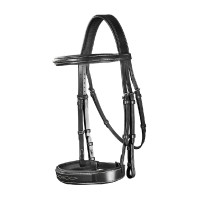 Bridon Muserolle Large Hunter US Collectie van Dy'on Zwart Bridon Muserolle Large Hunter US Collectie van Dy'on Zwart