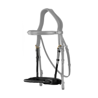 Neusriem in met leer bekleed touw D Collection by Dy'on Zwart