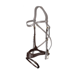 Muserolle D Motion + Cross Pull Strap D Collectie van Dy'on Bruin Muserolle D Motion + Cross Pull Strap D Collectie van Dy'on Bruin