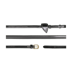 Rênes Caoutchouc 1/2 D Collection by Dy'on Noir Rênes Caoutchouc 1/2 D Collection by Dy'on Noir