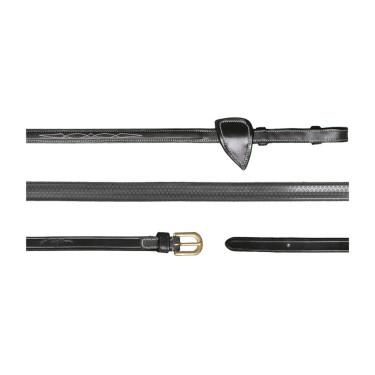 Rênes Caoutchouc 1/2 D Collection by Dy'on Noir Rênes Caoutchouc 1/2 D Collection by Dy'on Noir