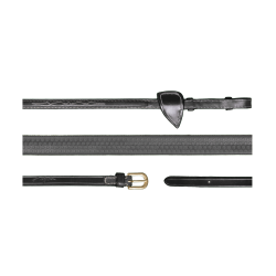 Rênes Caoutchouc 5/8 D Collection by Dy'on Noir