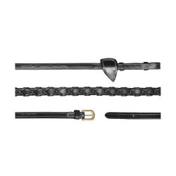 Rênes Tressées 1/2 D Collection by Dy'on Noir Rênes Tressées 1/2 D Collection by Dy'on Noir