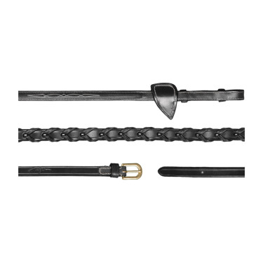 Rênes Tressées 1/2 D Collection by Dy'on Noir