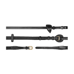 Rênes Ajustables 5/8 D Collection by Dy'on Noir