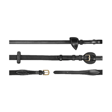 Rênes Ajustables 5/8 D Collection by Dy'on Noir