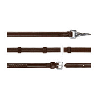 Rênes Hunter 1/2 Avec Mousqueton Dy'on Brun Marron Rênes Hunter 1/2 Avec Mousqueton Dy'on Brun Marron