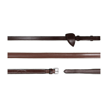 Rênes Caoutchouc 1/2 New English Collection by Dy'on Brun Marron Rênes Caoutchouc 1/2 New English Collection by Dy'on Brun Marron