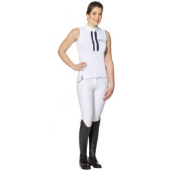 Polo Vlaggen & Cup Cacimba zonder mouwen Blanc / marine