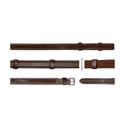 Rênes Hunter Grip Avec 7 Arretoirs 5/8 (Sans Stopper) Dy'on Brun