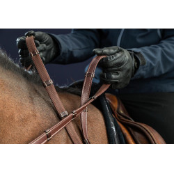 Rênes Hunter 5/8 Avec 7 Arretoirs (Sans Stopper) US Collection by Dy'on