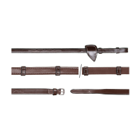Rênes Hunter 5/8 Avec 7 Arretoirs (Sans Stopper) US Collection by Dy'on Brun Marron