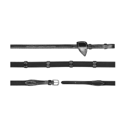 Stoffen Teugels 5/8 Met 9 Stops US Collectie by Dy'on Zwart Stoffen Teugels 5/8 Met 9 Stops US Collectie by Dy'on Zwart