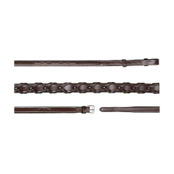 Gevlochten Teugels 5/8 US Collectie van Dy'on Bruin Gevlochten Teugels 5/8 US Collectie van Dy'on Bruin