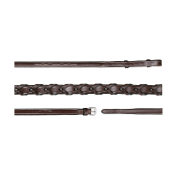 Rênes Tressées 5/8 US Collection by Dy'on Brun Marron