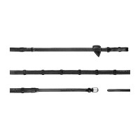 Rênes Howlett Caoutchouc 1/2 Avec 7 Arretoirs Working By Dy'on Noir