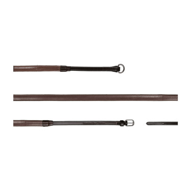 Rênes Gogue Commandé Caoutchouc 1/2 Working By Dy'on Brun Marron