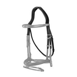 Hoofdstel Met Keelriem New English Collection by Dy'on Zwart Hoofdstel Met Keelriem New English Collection by Dy'on Zwart