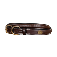 Collier Pour Chien Avec Surpiqure Décorative Dy'on Brun Marron Collier Pour Chien Avec Surpiqure Décorative Dy'on Brun Marron
