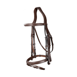 Bride Muserolle Combinée US Collection by Dy'on Brun Marron