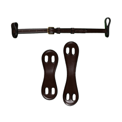 Onderkinriem 1/2 Met 2 Verwijderbare Bevestigingen D Collection by Dy'on Bruin Onderkinriem 1/2 Met 2 Verwijderbare Bevestigingen D Collection by Dy'on Bruin