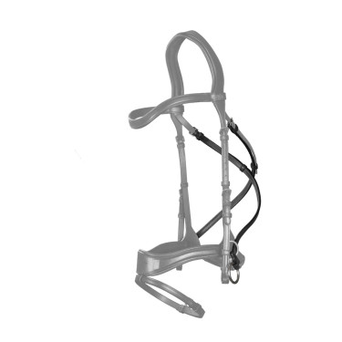 D Motion Cross Pull Strap Nieuwe Engelse Collectie van Dy'on Zwart