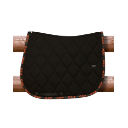 Tapis GEM Love Noir / corail