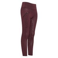 Legging d'équitation Easy Rider Dietse Winter FullGrip Kids Prune