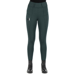 Legging d'équitation Easy Rider Don FullGrip Feuille noire