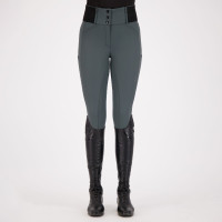 Legging d'équitation Euro-Star Athletic leanline FullGrip Castor sombre Gris