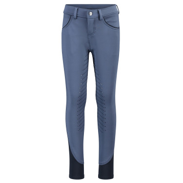 Pantalon d'équitation Easy Rider Xenia FullGrip kids Digital blue Bleu