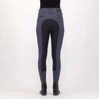 Rijbroek Euro-Star Arielle Highwaist Grip Connect Full Grijze Magneet Grijs