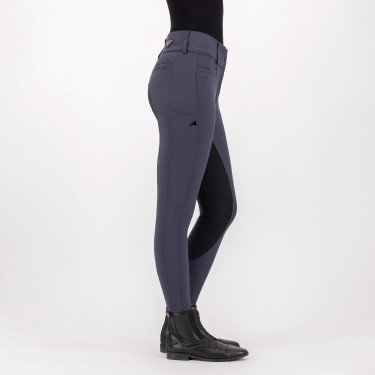 Rijbroek Euro-Star Arielle Highwaist Grip Connect Full Grijze Magneet Grijs